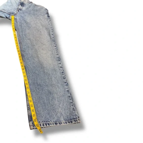 Sezane Premium Minimalist Denim Jeans Women's Size 42 (10 US) High Rise Wide Leg - Picture 6 of 11